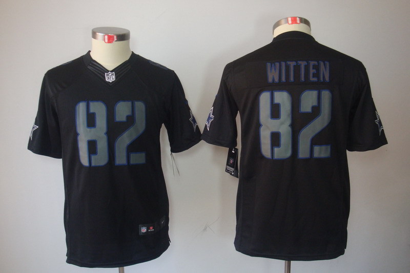 Youth Dallas cowboys 82 Witten black Nike NFL Jerseys